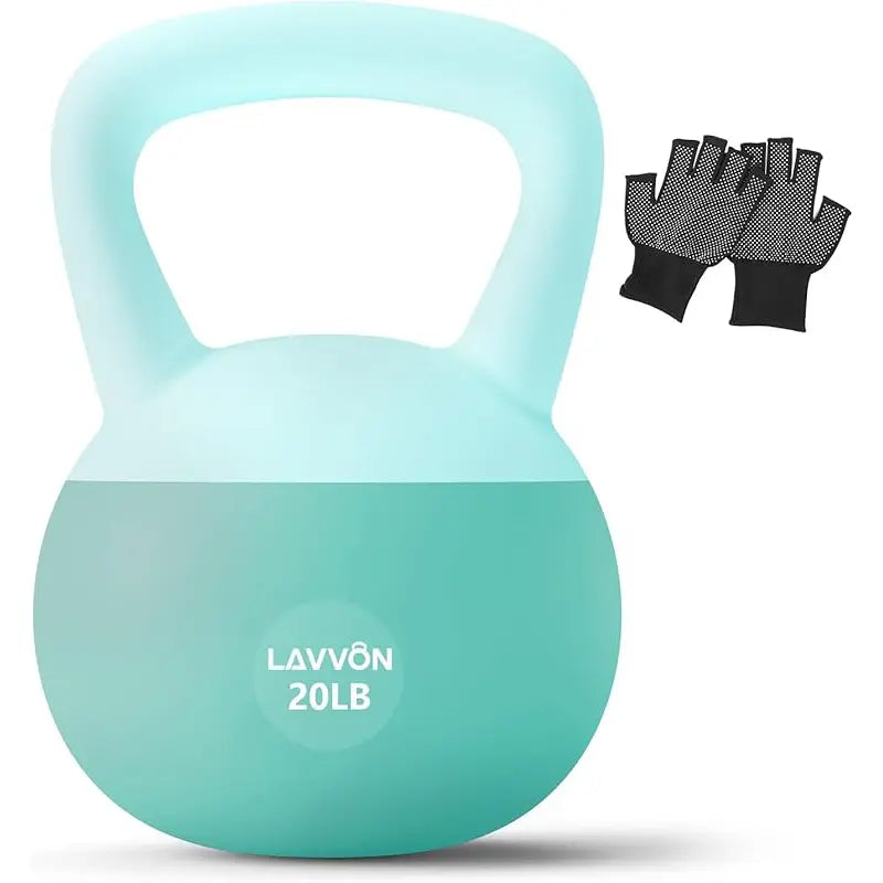 Soft Kettlebell - Cushioned Impact-Resistant Base and Anti-Slip, Kettle Bell Anti-Slip Grip Weight for Home Workouts, Safe Strength Kettlebells Sets for Women & Men, with Non-Slip Gloves, Home Fitness Equipment, Muscle Exercise Equipment