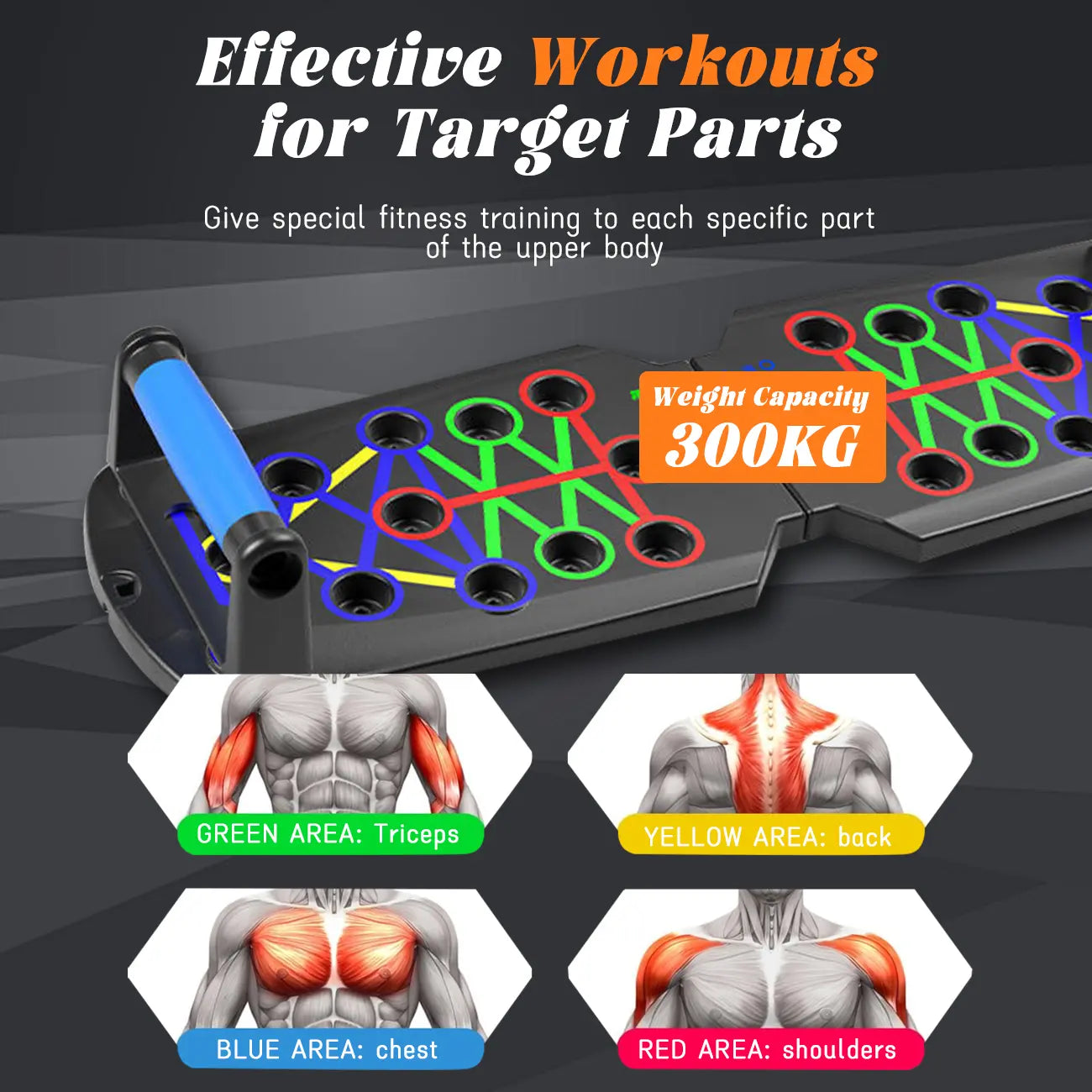 Solid Push up Board 22 in 1 Home Workout Equipment Multi-Functional Pushup Stands System Fitness Floor Chest Muscle Exercise Professional Equipment Burn Fat Strength Training Arm Men & Women Weights