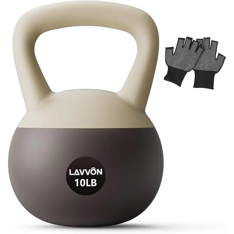 Soft Kettlebell - Cushioned Impact-Resistant Base and Anti-Slip, Kettle Bell Anti-Slip Grip Weight for Home Workouts, Safe Strength Kettlebells Sets for Women & Men, with Non-Slip Gloves, Home Fitness Equipment, Muscle Exercise Equipment