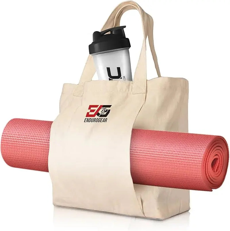 Yoga Mat Bag for Women – Canvas Carrier with Zipper Pocket & Adjustable Strap | Ideal for Gym, Yoga, Pilates & Travel | ENDUROGEAR