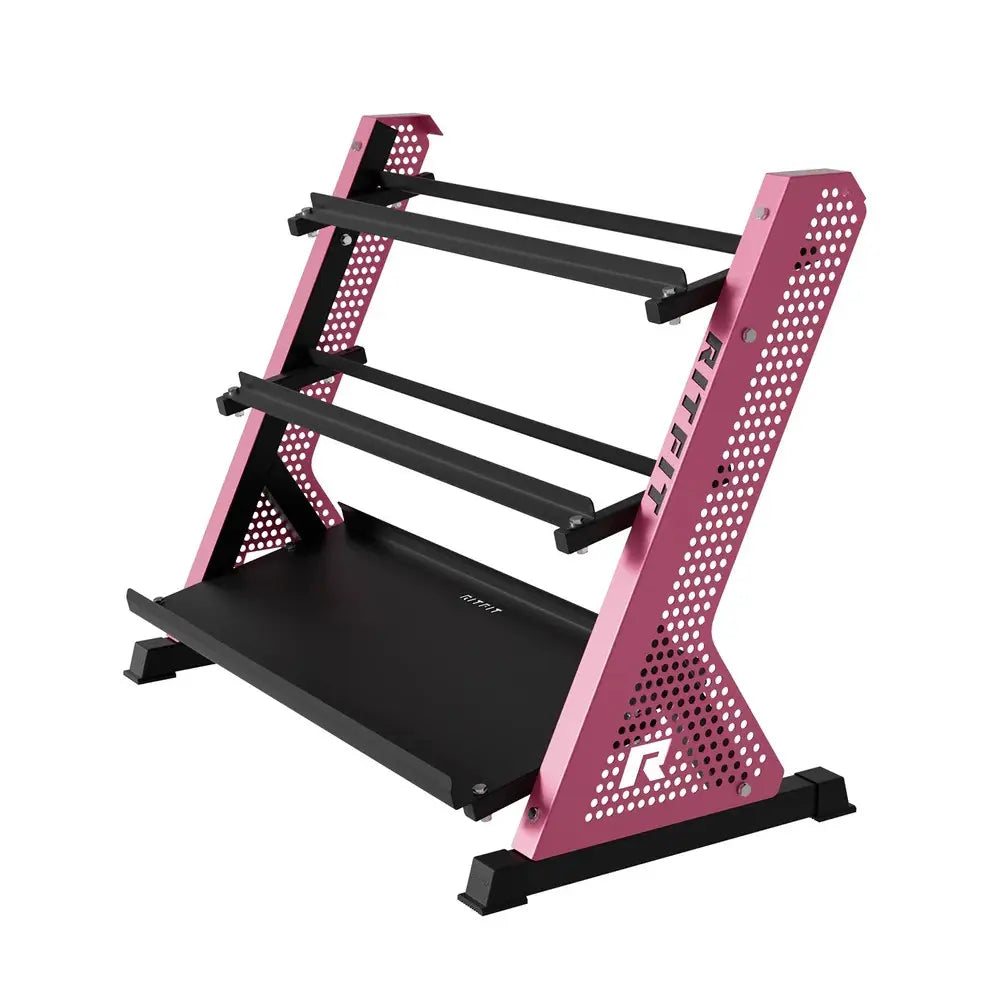 RITFIT PWR05 3-Tier Dumbbell Weight Rack, at Home Gym Equipment, Home Workout Gear, Workout Gear Equipment for Weight Training