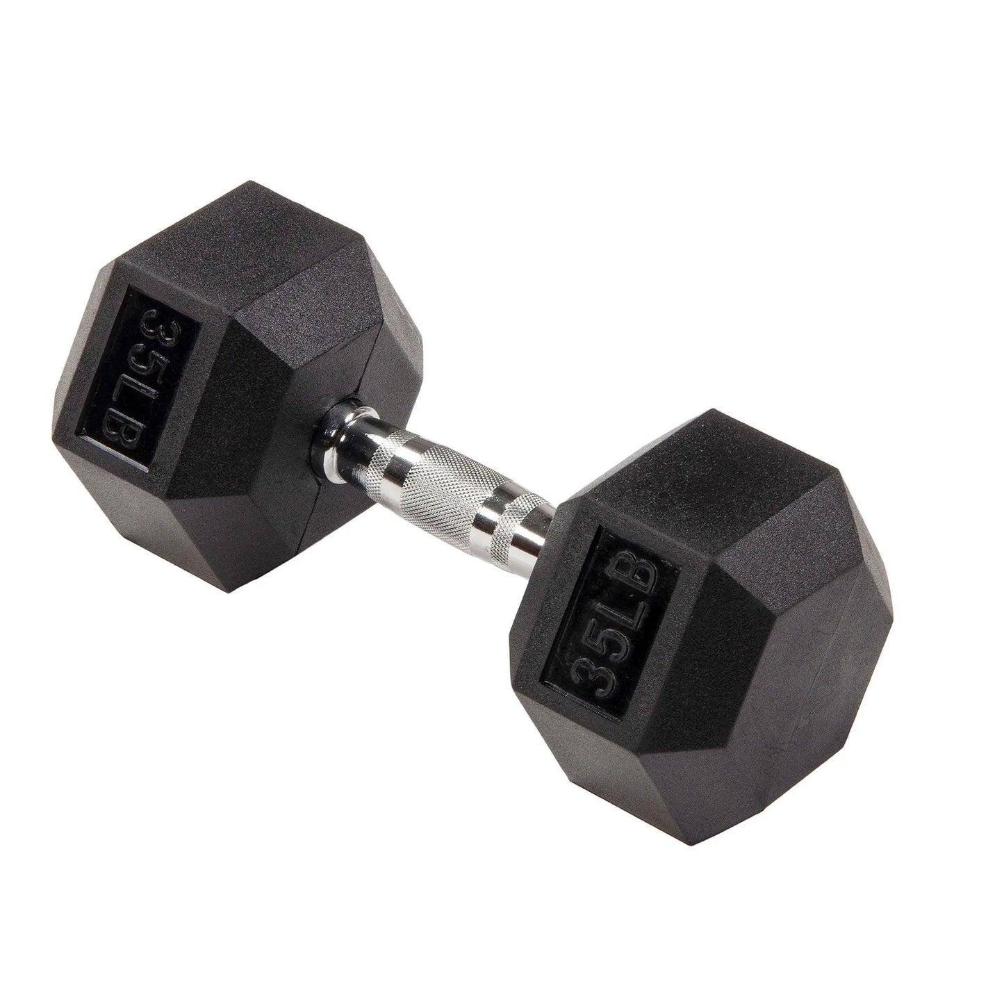 Signature Fitness Hex Dumbbells Strength Training Workout Equipment Set, 35 Lbs