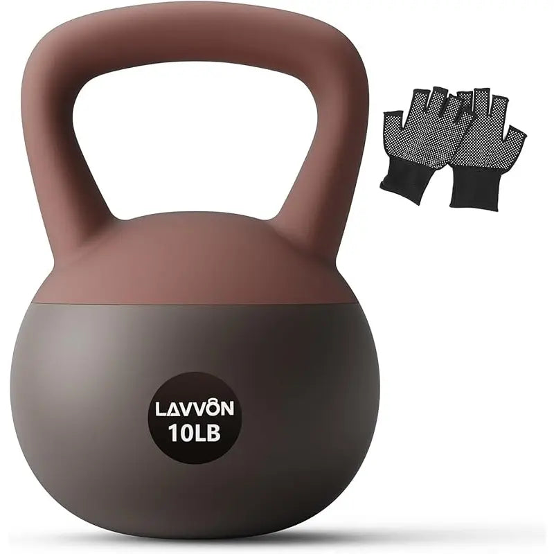 Soft Kettlebell - Cushioned Impact-Resistant Base and Anti-Slip, Kettle Bell Anti-Slip Grip Weight for Home Workouts, Safe Strength Kettlebells Sets for Women & Men, with Non-Slip Gloves, Home Fitness Equipment, Muscle Exercise Equipment
