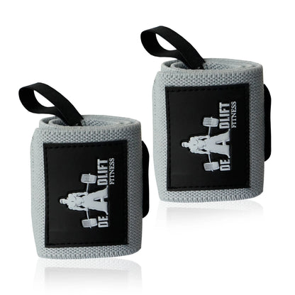 DHABII Premium Gym Lifting Straps and Wrist Wraps BUNDLE- 18" Wrist Wraps and 24" Straps for Weightlifting and Other Gym Workout, Gym Straps