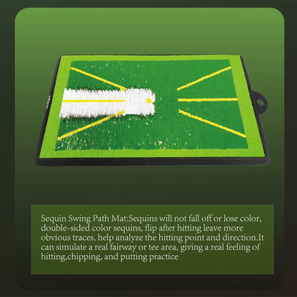 High Quality Golf Training Pad for Swing Detection Batting Ball Trace Directional Mat Swing Path Pads Swing Practice Pads