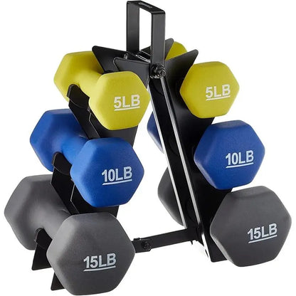 ‌ Neoprene Dumbbell Weights for Home Workouts - Soft Grip Hand Weights for Muscle Training