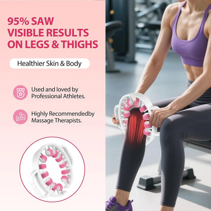 Nexpowx Manual Push-Pull Roller Body Massage Tool for Legs, Thighs, Waist & Back, Portable Rolling Accessory for Daily Stretching and Relaxation