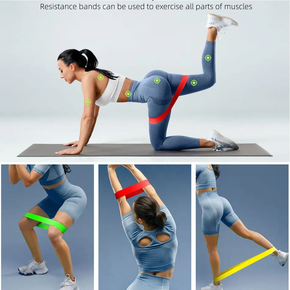 【Tiktokshopblackfriday】Resistance Bands for Working Out, Elastic Pilates Flexbands for Physical Therapy Yoga, Stretch Exercice Loop Bands for Booty Legs Muscle Training Equipment Home Workout