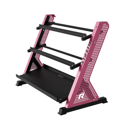 RITFIT PWR05 3-Tier Dumbbell Weight Rack, at Home Gym Equipment, Home Workout Gear, Workout Gear Equipment for Weight Training