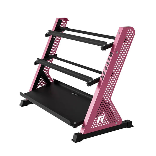 RITFIT PWR05 3-Tier Dumbbell Weight Rack, at Home Gym Equipment, Home Workout Gear, Workout Gear Equipment for Weight Training