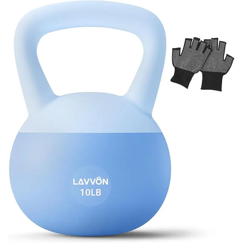 Soft Kettlebell - Cushioned Impact-Resistant Base and Anti-Slip, Kettle Bell Anti-Slip Grip Weight for Home Workouts, Safe Strength Kettlebells Sets for Women & Men, with Non-Slip Gloves, Home Fitness Equipment, Muscle Exercise Equipment