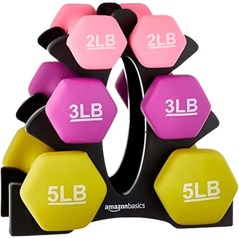 ‌ Neoprene Dumbbell Weights for Home Workouts - Soft Grip Hand Weights for Muscle Training
