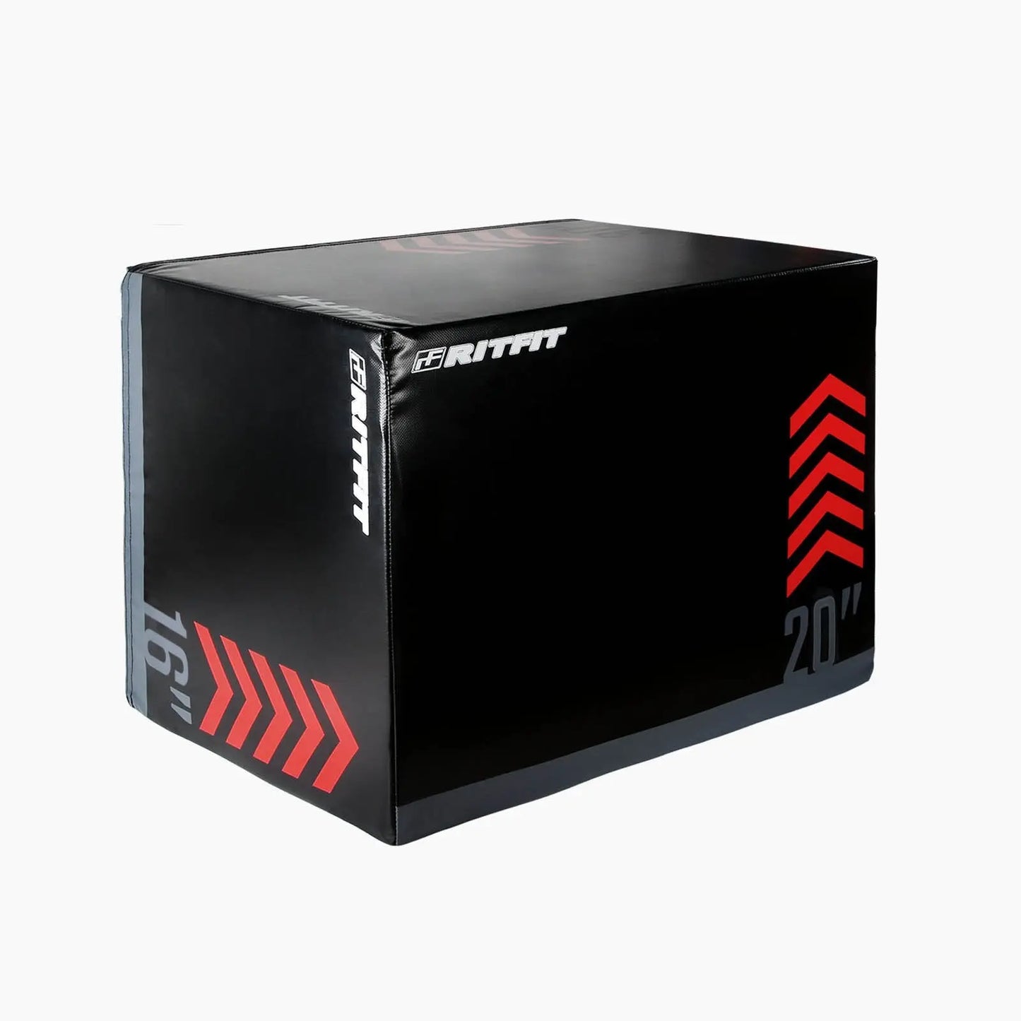 RITFIT 3-In-1 High-Density Heavy Foam Plyometric Jumping Box with Soft Padding, Multi-Size Gym Accessory for Box Jumps, Home Gym Equipment & Home Workout Gear