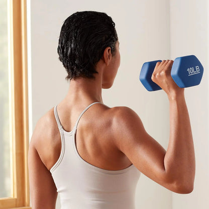 ‌ Neoprene Dumbbell Weights for Home Workouts - Soft Grip Hand Weights for Muscle Training