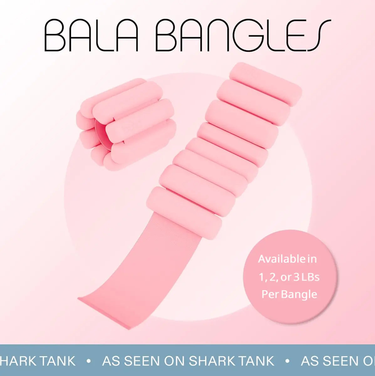 Bala Bangles - Set of 2 Adjustable Wearable Wrist & Ankle Weights