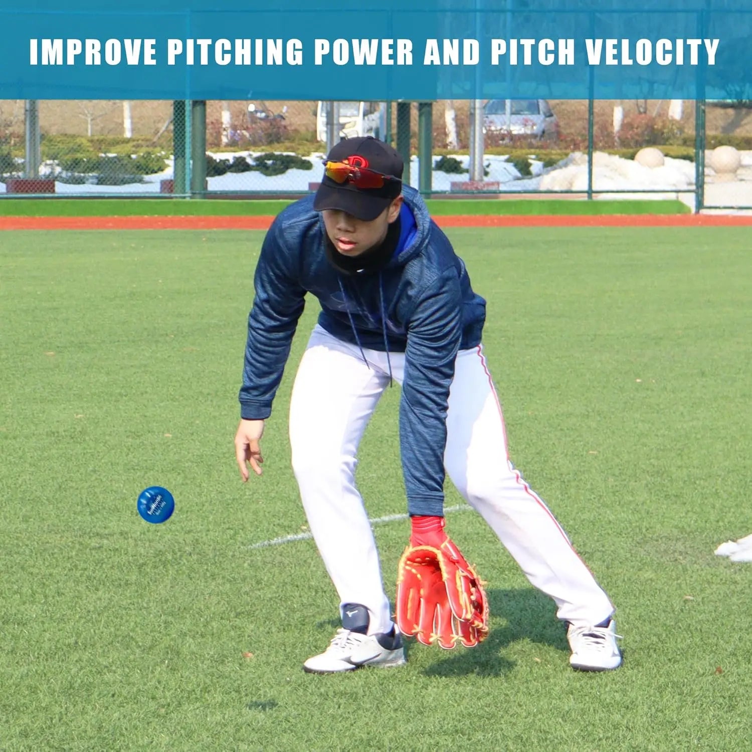 Beginner Level(15Lb) 6 Pack Weighted Baseball for Power & Pitching Training-For All Skill Levels Baseball