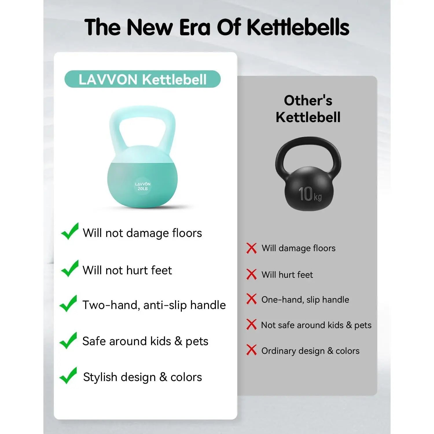 Soft Kettlebell - Cushioned Impact-Resistant Base and Anti-Slip, Kettle Bell Anti-Slip Grip Weight for Home Workouts, Safe Strength Kettlebells Sets for Women & Men, with Non-Slip Gloves, Home Fitness Equipment, Muscle Exercise Equipment