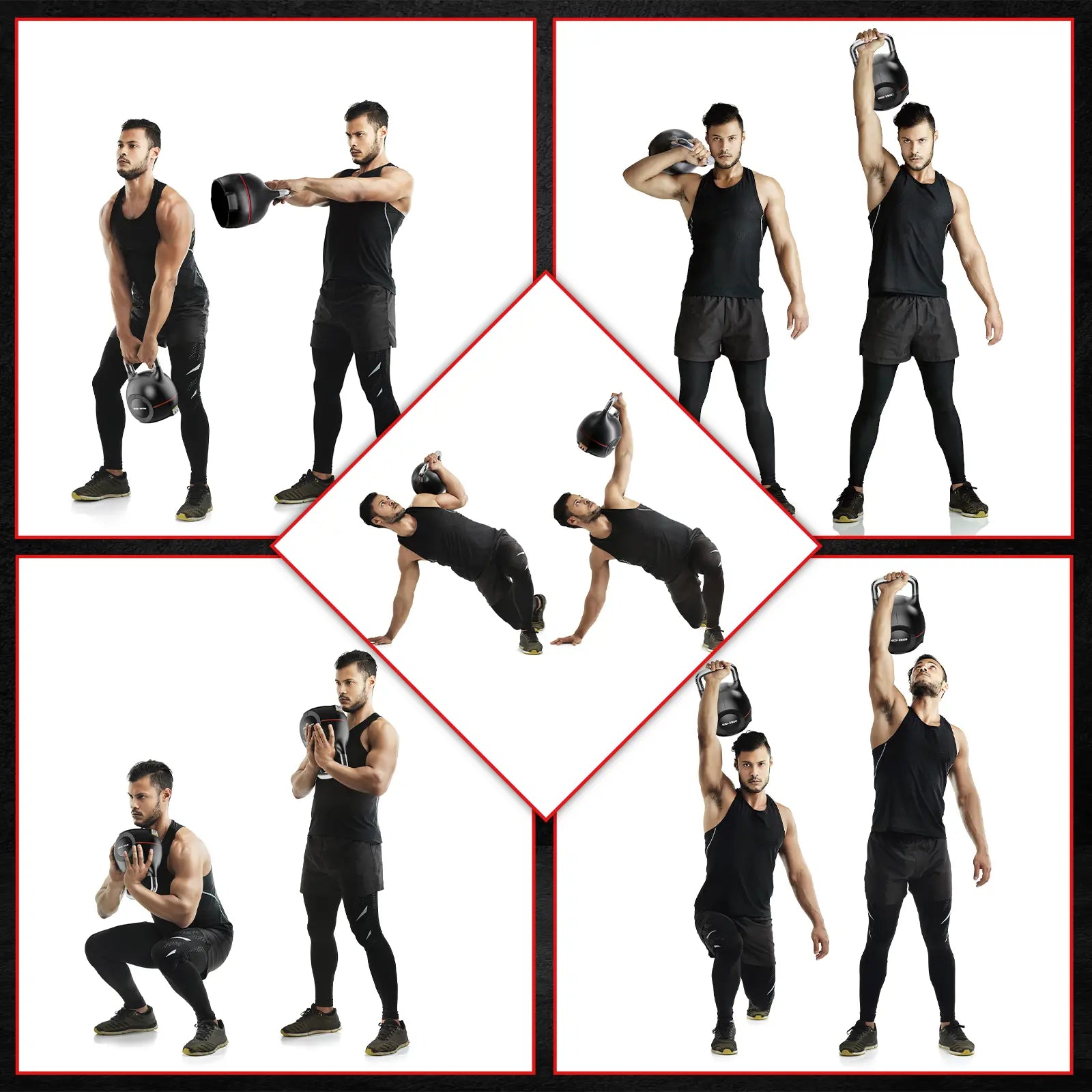 HXD-ERGO Adjustable Weight Kettle Bell for Home Gym Full Body Workouts Fitness Equipment for Men and Women Strength Training Kettle Bells Suitable for Indoor Outdoor Exercise
