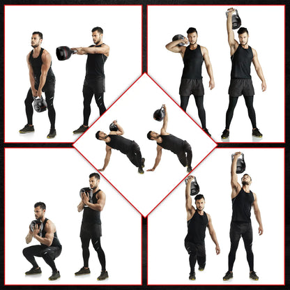 HXD-ERGO Adjustable Weight Kettle Bell for Home Gym Full Body Workouts Fitness Equipment for Men and Women Strength Training Kettle Bells Suitable for Indoor Outdoor Exercise